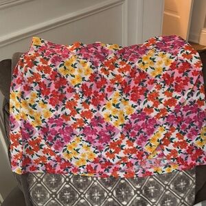 Isaac Mizrahi Pink and Red A-Line SKORT for Cocktail Nights AND Summer days